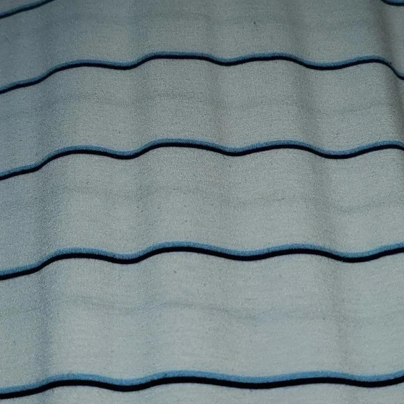 FootJoy FJ Golf Blue Striped Short Sleeve Polo Shirt Men's sz Large with Logo. - Picture 14 of 15